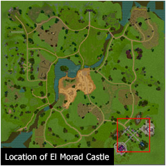 Location of El Morad Castle